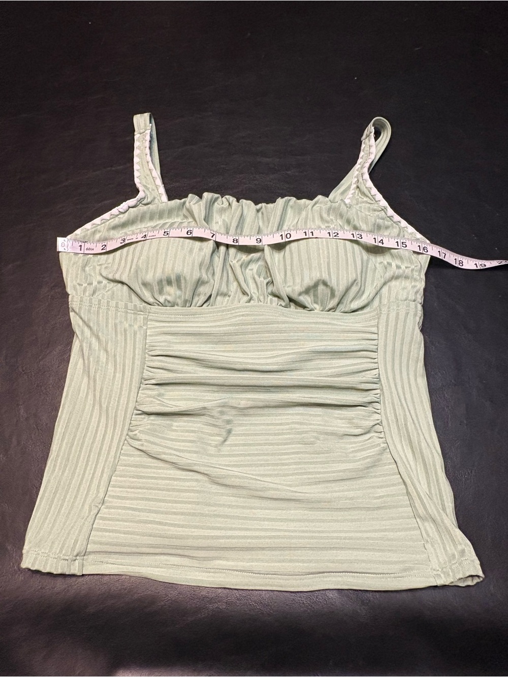 Modlily Wrap Mid Waisted Tropical Plants Print Sage Green Tankini Set size L NWT - Picture 10 of 16